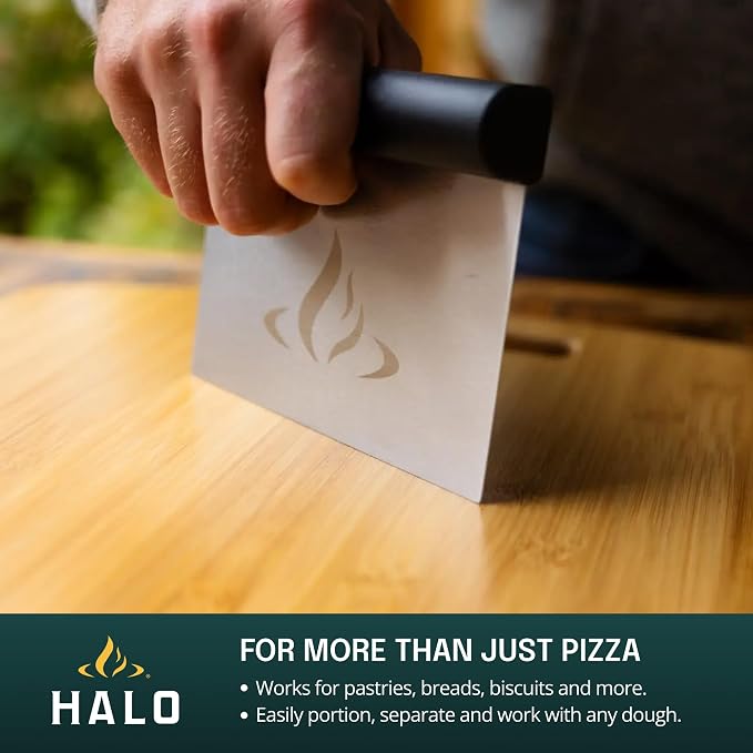 HALO Dough Cutter, works with the Versa 16 outdoor pizza oven, pizza dough baking and cooking accessory
