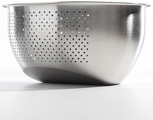 Rice Washer Strainer Bowl, Stainless Steel Quinoa Washing Bowl | Side Drainers Colander for Cleaning Rinsing Fruits, Vegetables, and Beans - Versatile Kitchen Tool