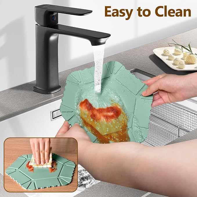 Magnetic Silicone Trivet & Pot Holder, Kitchen Heat Resistant Mat | Trivets for Hot Dishes, Hot Pots & Pans, Non-Slip Hot Pads for Countertops & Dining Table & Oven, Jar Opener & Spoon Rest