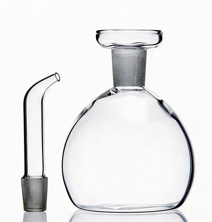 ELETON Cylindrical 28 oz Olive Oil Dispenser Bottle Glass with No Drip Spout -Olive Oil & Vinegar Dispenser Glass Cruet Decanter- Glassware Seal Handicraft Easy Clean Drip Free Bottles for Kitchen