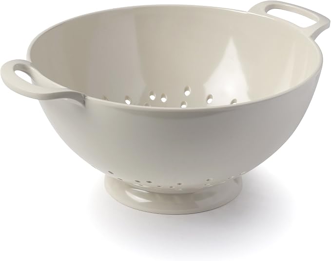 Zeal Melamine Colander, Cream, 30.5 x 24 x 12.5 cm