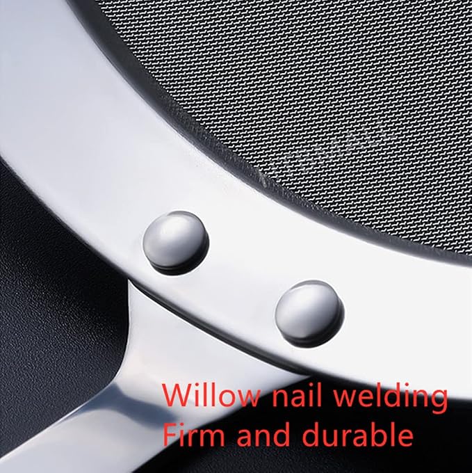 3pcs Skimmer Spoon(Small, Medium, Large), Stainless Steel Spider Strainer Skimmer Spoon Grease Fine Mesh Strainer Skimmer Spoons for Cooking Frying Skimming Grease, Foam and Gravy