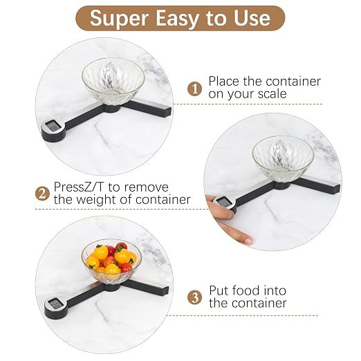 Folding Food Scale, Digital Kitchen Scale, Portable Food Scale Travel Scale for Food, Collapsible Mini Pocket Scale Grams and Ounces, Ideal for Diet Calorie Control Compact Kitchen (Silver/Black)