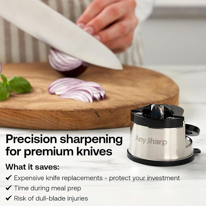 AnySharp Pro Knife Sharpener, Metal