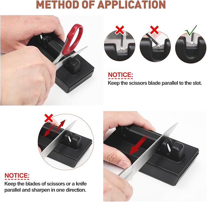 MIDSKY Rolling Knife Sharpener Kit, Professional Roller Sharpening System Tool with Diamond & Ceramic Discs, Magnetic Angle Offers 15 & 20 Degrees Sharpening, for Kitchen Chef Knives
