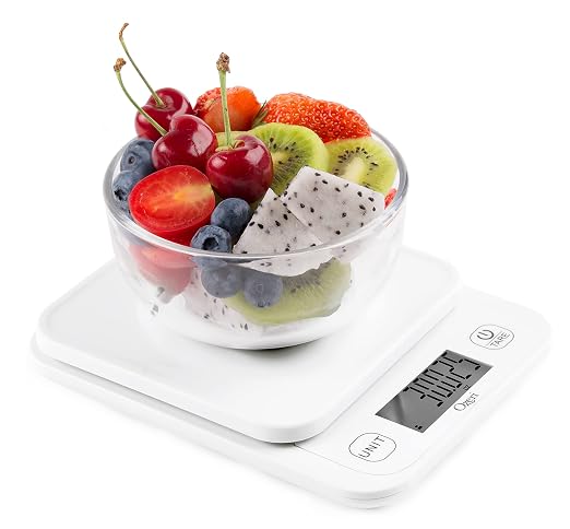 Ozeri® Garden and Kitchen Scale II with 420 Variable Graduation Technology® | Measures most delicate garden herbs and greens at 0.1 g for ingredients under 420 grams and 0.5 g for items over 420 grams