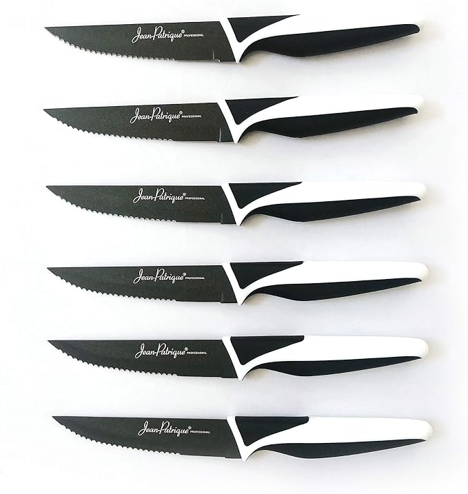 Jean-Patrique Steak Knives - Set of 6 (Black and White)