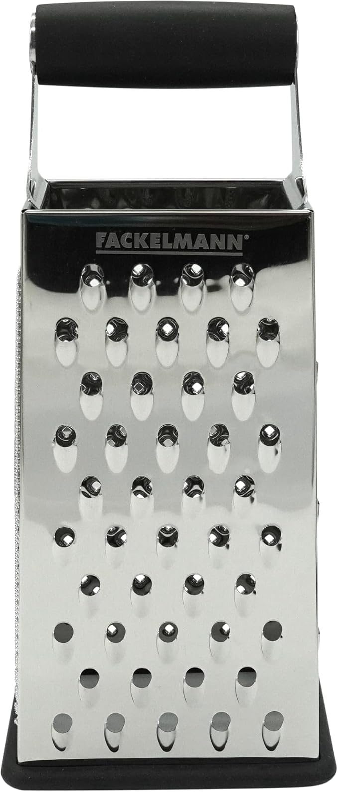 Fackelmann 9.6 x 3.9 x 3.1" "Feel" Stainless Steel/Plastic Pyramid Grater, Silver