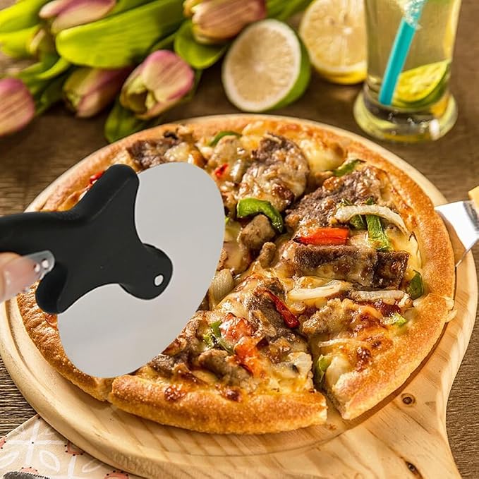 Armo® Pizza Cutter Wheel Stainless Steel Pizza Cutter Food Safe Grade Pizza Slicer