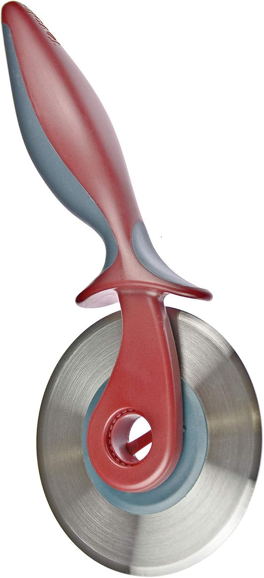 Tovolo Dual-Pizza Wheel, 2 Interchangeable Stainless Steel Blades, Dishwasher Safe