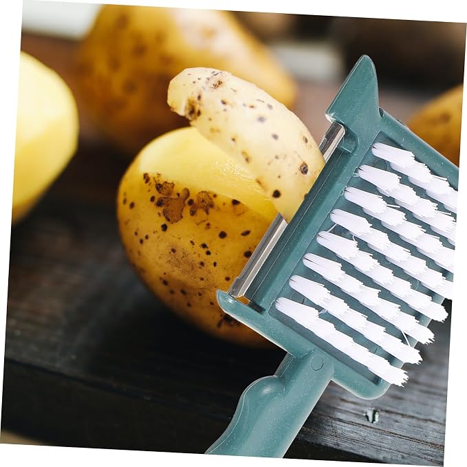 Hemoton Peeler Brush Bottle Opener Potato Brush Fruit Peeler Garlic Press Kitchen Tool