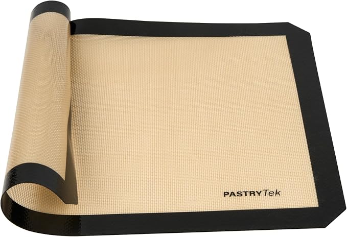 Restaurantware Non-Stick Baking Mat - 1 Count 11.8 x 15.7 Inches Silicone Baking Sheet Liner Heat-Resistant Reusable Pastry Mat Durable Non-Slip Black