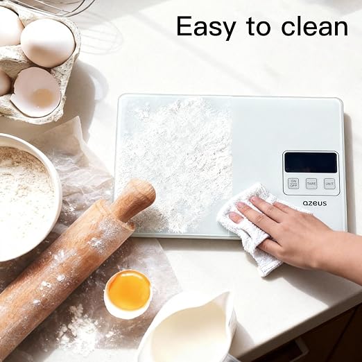Food Scale with USB Rechargeable, Digital Kitchen Scale with 6 Units, High Precision to 0.04 oz /11lbs Capacity, Weight Range from 3g-5000g