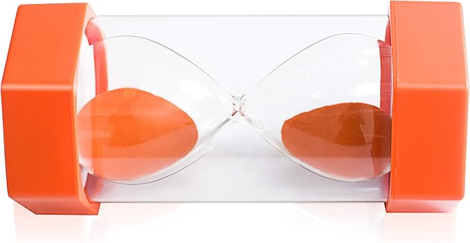 Sand Timer,XINBAOHONG Hourglass Sand Timer 3 Minutes 10 Minutes Timer Clock for Kids Games Classroom Home Office Kitchen Use (Pack of 2) (6.3''X 3.2'', 3 Min(Yellow) and 10 Min(Orange))
