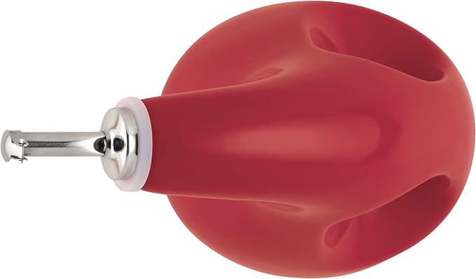 Rachael Ray Solid Glaze Ceramics EVOO Olive Oil Bottle Dispenser with Spout - 24 Ounce, Red,(Pack of 4)