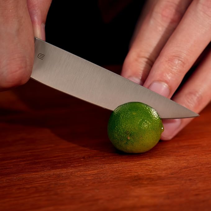 3.5 Inch Paring Knife, Small Kitchen Knife with AR-RPM9 Steel Replaceable Ergonomic Handle, Ultra Sharp Fruit Vegetable Knife for Peeling Coring Cutting