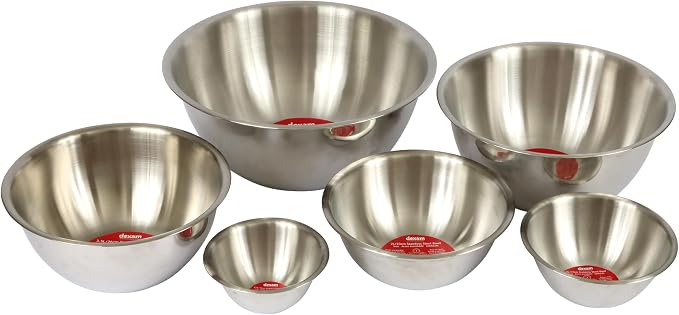 Dexam 17830426 Stainless Steel mixing bowl, 3.5 Litre, Silver