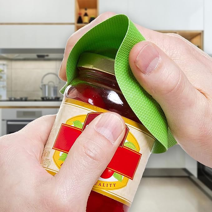 Imeepa 6PCS Rubber Jar Opener Gripper Pads for Seniors (6 Colors) | Non-Slip Rubber Grips Open Tight Jars Easily. Ideal for Arthritis, Weak Hands. 6-Piece Set, Versatile For Bottles & Cans