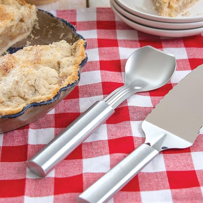 Rada Cutlery Ice Cream Scoop (R137), 2.38" x 2.38" Stainless Steel Bowl, Silver Handle
