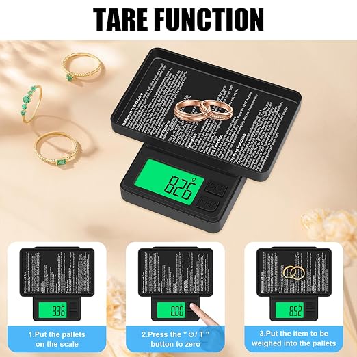 Digital Pocket Scale 1000g x 0.01g, Diyife Portable Precision Gram Scale | Jewelry Scale with Protective Cover, Auto-Off, Backlit LCD, 7 Units Tare, for Food, Kitchen, Coffee, Battery Included