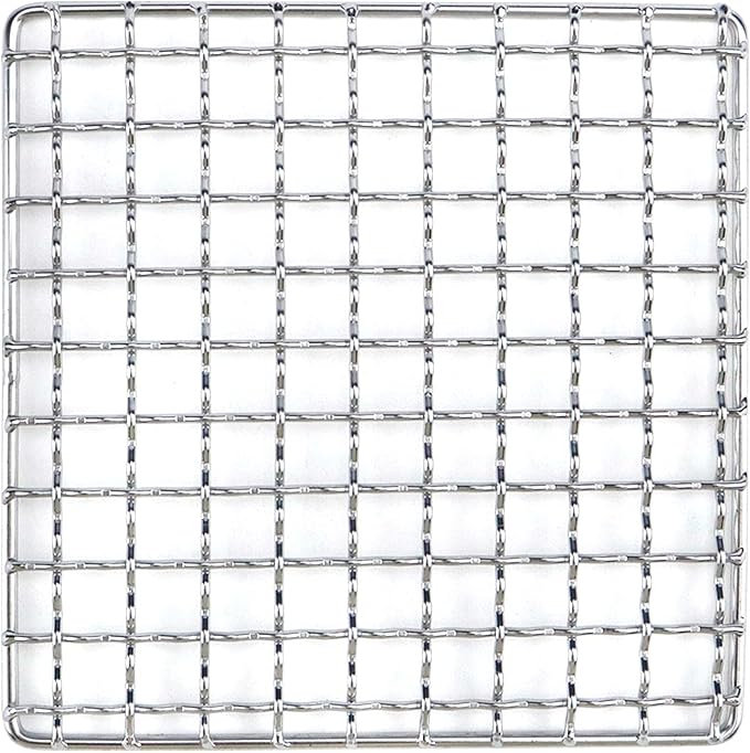 Cooling Rack Stainless Steel Wire Rack Barbecue Baking Net, Square | Metal Carbon Grill Square Cooling Rack 130×130mm/5.12×5.12in, Square