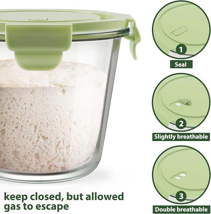 3Cup/23oz Glass Meal Prep Containers with Vented Lids Food Storage, 4 PACK | Soup Freezer丨Stew Sauce Leftover Storage丨Airtight丨Heat-Resistant丨BPA-Free丨Oven Microwave Dishwasher Freezer Safe丨Round & Tall