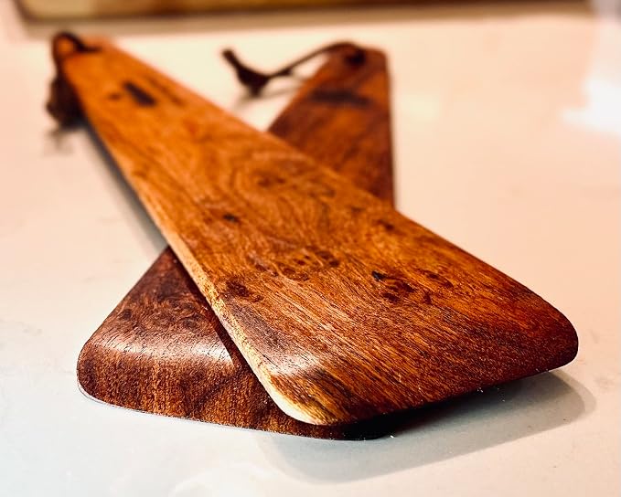 COWBOY SPATULA - Mesquite Wood Spatula, Handmade in Texas, Made in USA, Perfect for cast iron cookware, steel cookware, nonstick cookware - Personalization Optional (Come and Taste it - Cannon)
