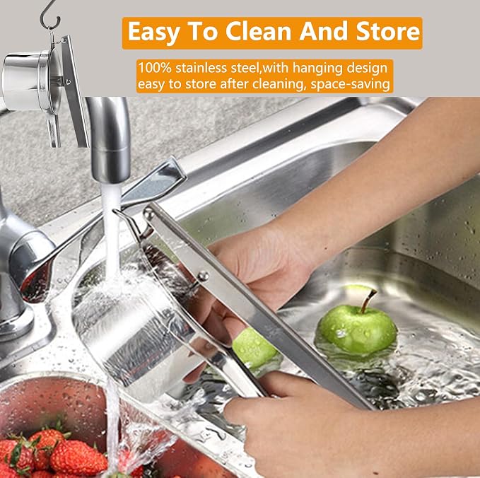 Mo&Bo Large 15oz Potato Ricer with 3 Interchangeable Discs,Heavy Duty Stainless Steel Sweet Potato Masher and Ricer Kitchen Tool,Ricer for Mashed Potatoes,Manual Press Fruit Juicers,Ergonomic Handle