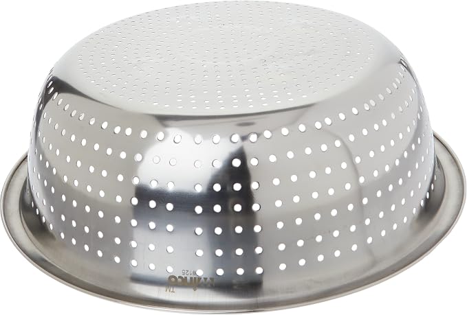 Winco Chinese Colander with 2.5 mm Holes, 11-Inch, Stainless Steel, Medium