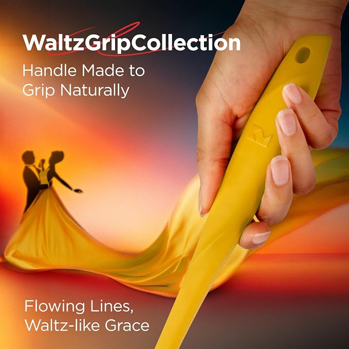 Kitchen Mama WaltzGrip Platinum Silicone Basting Pastry Brush, Yellow | Heat-Resistant, For Cooking, Baking, Grilling, Spreading Oil or Butter, Dishwasher-Safe