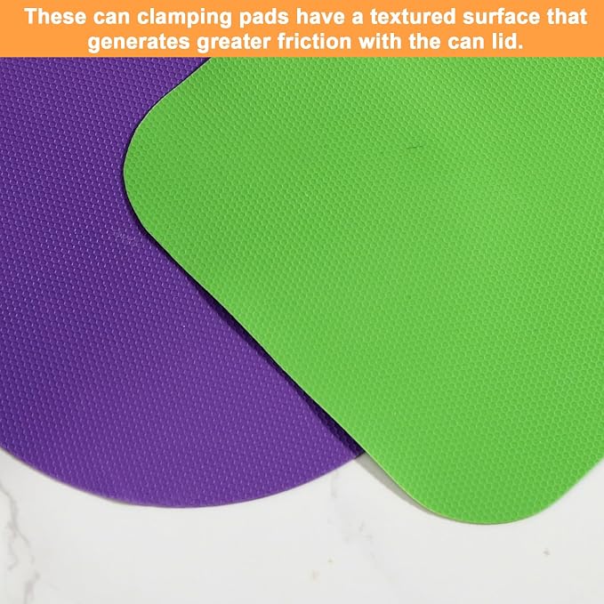 LUTER 4pcs Jar Opener Gripper Pad for Seniors with Weak Hands, Rubber | Multi-function Silicone Bottle Opener Lid Cap Rubber Gripper Pads Kitchen Coasters Gadgets, Purple, Red, Gray, Green
