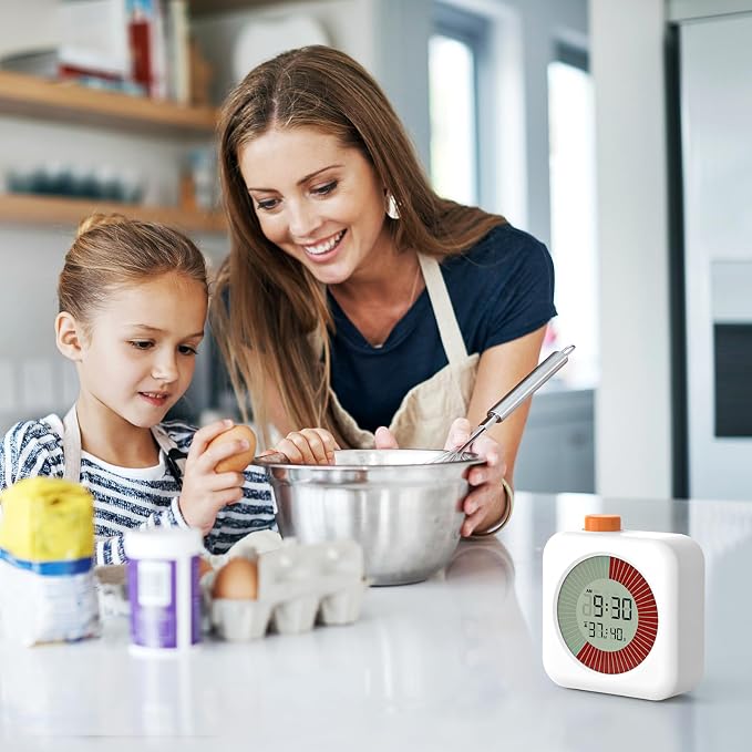 Umimile Visual Timer for Kids, 60-Minute Productivity Timer, Classroom Timer Countdown Clock for Home, School, and Work