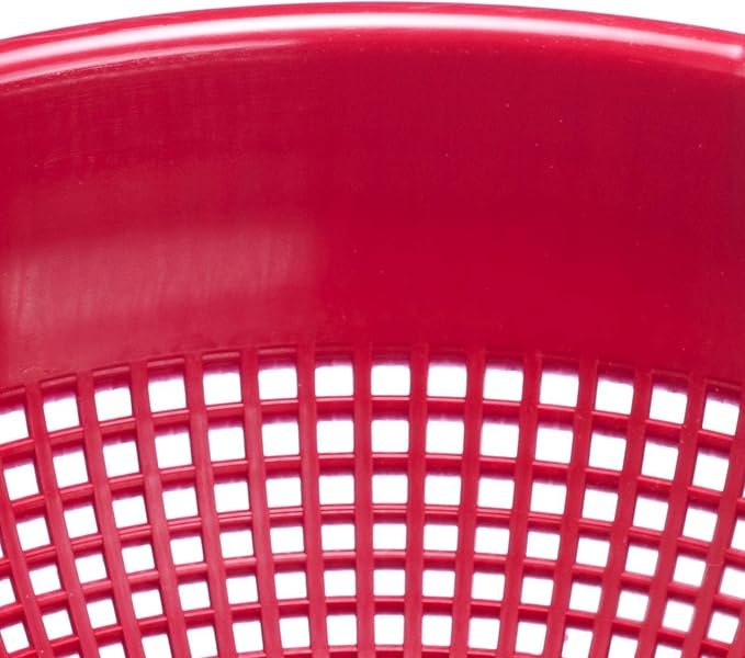 Westmark 2126221R Colander/Strainer with Recessed Handles and Attached Snaps, Plastic, Red
