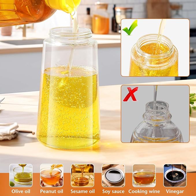Blendura Oil Sprayer for Air Fryer, Glass, White