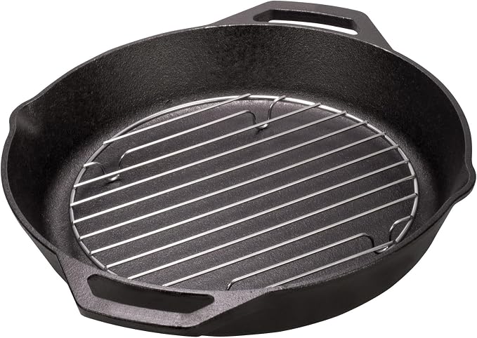 Mrs. Anderson's Baking Professional Round Cooling Rack, Heavy Duty Steel, 9.125 x 9.125 x 0.875-Inches