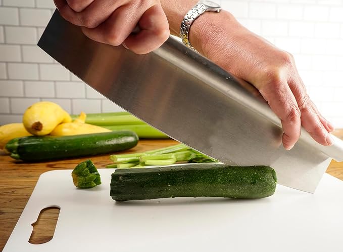 RSVP International Endurance® Rocker Style Stainless Steel Pizza Cutter, 14" | Sharp & Versatile Cutter | Chop & Slice Cakes & Pizzas with Ease | Dishwasher Safe