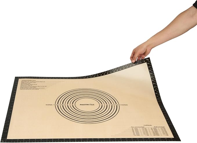 Restaurantware Non-Stick Baking Mat - 1 Count 23.6 x 31.5 Inches Silicone Reusable Baking Sheet - Anti-Slip Dough Mat - Black