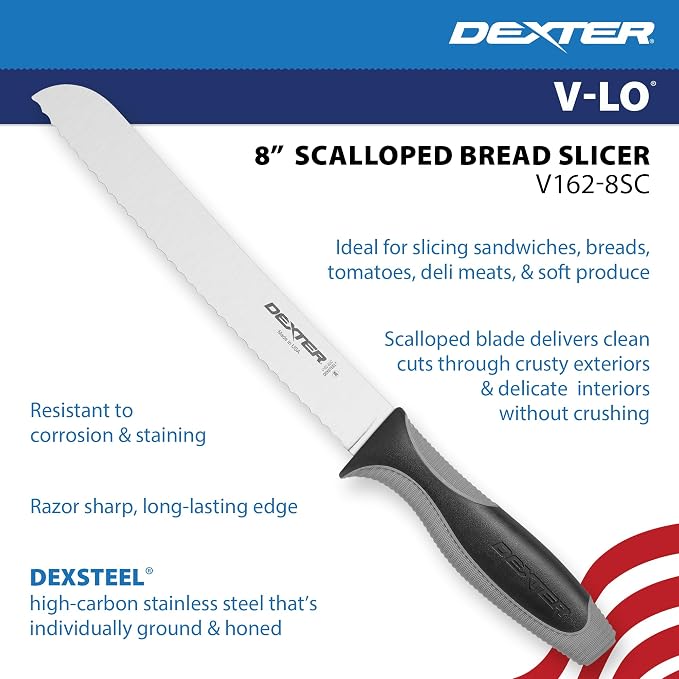 Dexter 8” Scalloped Bread Knife