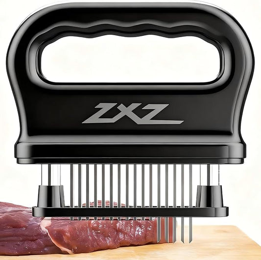 ZXZ Meat Tenderizer, 48 Stainless Steel Sharp Needle Blade, Heavy Duty Cooking Tool for Tenderizing Beef, Turkey, Chicken, Steak, Veal, Pork, Fish.