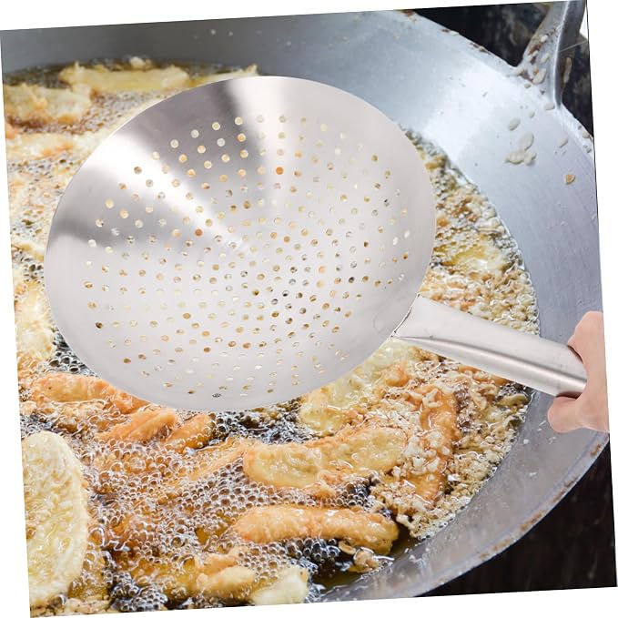 Stainless Steel Colander Mesh Spoon Strainer Filter Strainer Hot Pot Spoon Food Strainer Kitchen Cookware Skimmer Ladle Filtering Ladle Filter Spoon Kitchen Gadget Soup Ladle