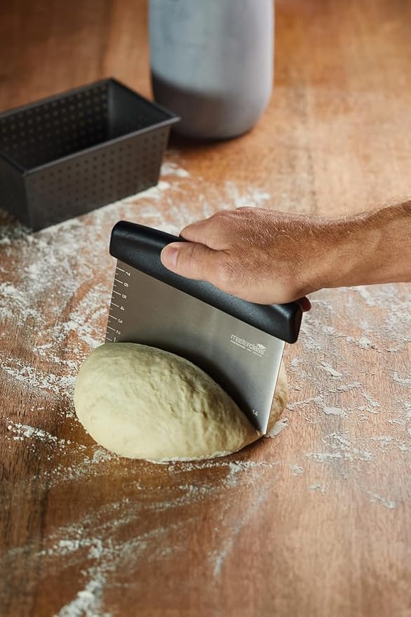 MasterClass Stainless Steel Dough Scraper/Cutter, Silver, 15 x 7.5 cm