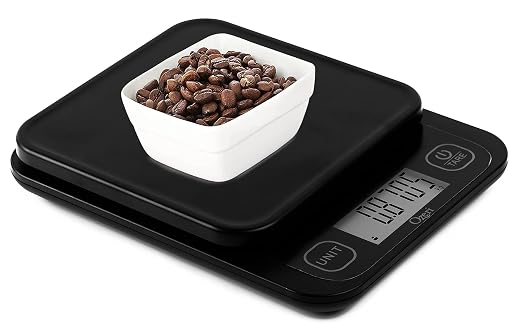 Ozeri® Garden and Kitchen Scale II with 420 Variable Graduation Technology® | Measures most delicate garden herbs and greens at 0.1 g for ingredients under 420 grams and 0.5 g for items over 420 grams