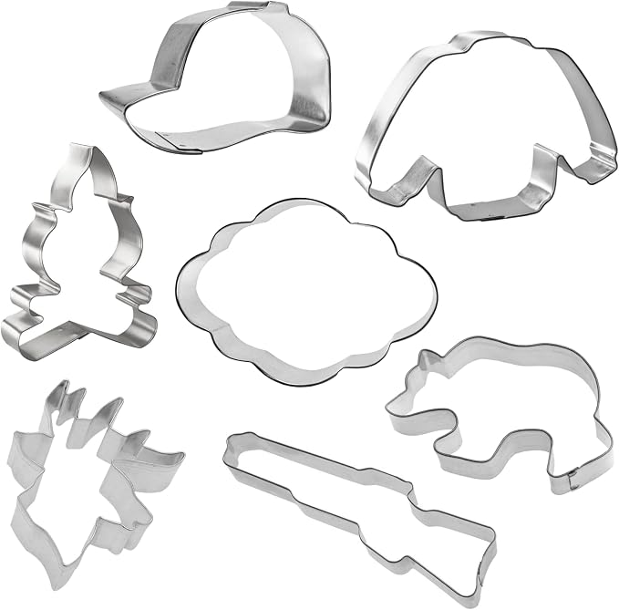 Hunting Cookie Cutter 7 Piece Set from The Cookie Cutter Shop – Tin Plated Steel Cookie Cutters