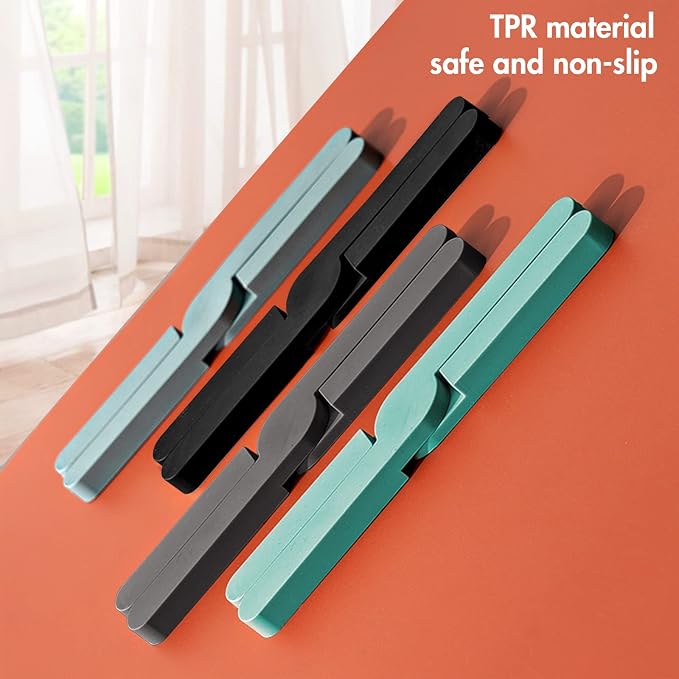 Foldable Silicone Trivets, 4 PCS Expandable Trivets for Dishes, Hot Pots and Pans Anti-Slip Heat Water Resistant Silicone Hot Pads/Pot Holders