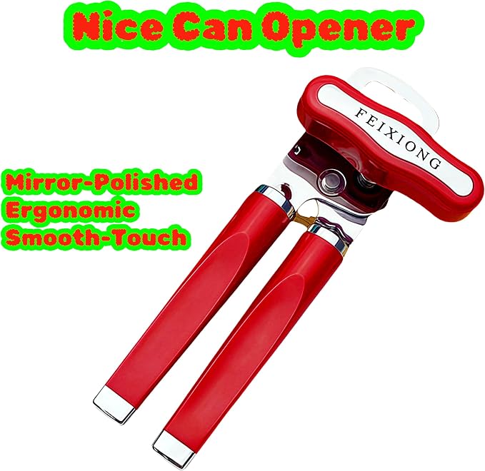 2026 mechanical multifunctional kitchen best can opener ，Sharp Professional Grade Blade for effortless ，Easy to Use ，multi function manual nice can opener heavy duty smooth edge for elderly