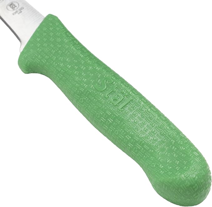 Winco 3-1/4" Paring Knives, Green PP Hdl, 2pcs/pk