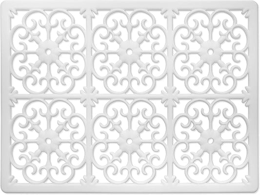 GASARÉ, Extra Large, Thick, Silicone Trivet for Hot Dishes, Pots, and Pans, Heat Resistant Mat for Countertop, Hot Pad for Kitchen, Easy to Clean, 16 x 12 x 3/8 Inches, White