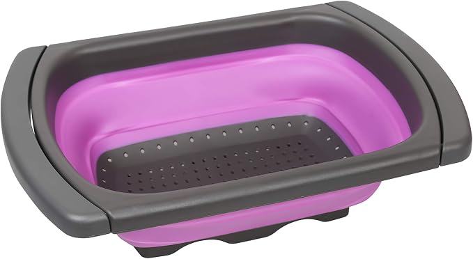 10 PCS Collapsible Kitchen Silicone Over the sink Strainer, Colander, Mixing Bowl, Cutting Board, Measuring Cups Set