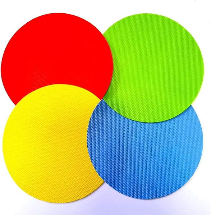 4pcs Rubber Jar Opener Bottle Gripper for Weak Hands, Seniors | Non Slip Pad Multi-function Silicone Can Opener for Kitchen, Can Lids, Jars, Coasters, Heat-Resistant, Easy Clean, Durable
