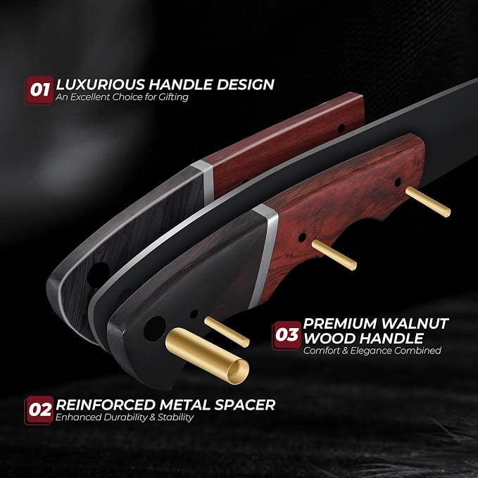 DRGSKL Kitchen Utility Knife From Japan - Small Chef Knife 5 Inch Forged from a Single Piece of High Carbon ATS-34 Steel, Full-Tang Paring Knife with Walnut Handle for Fruit and Vegetable, Ideal Gift